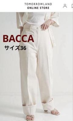 【早い者勝ち】 BACCA ナチュラルデニム ハイウエストスラックスパンツのサムネイル
