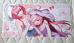 麻雀ファイトガール　デスクマット　ミツモト・ダイアとミツモト・ココア　お風呂上り