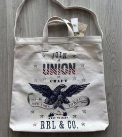 新品未使用 RRL 2WAY トートバッグ キャンバス 関税込◇RRL by Ralph Lauren キャンバス ロゴトートバッグ 2way