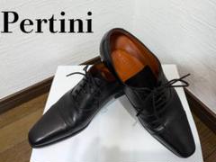 pertini ペルティニ　レースアップ　ウイングチップ　革靴　23.5 ペルティニ Pertini レースアップブーツ （ブラック） -靴