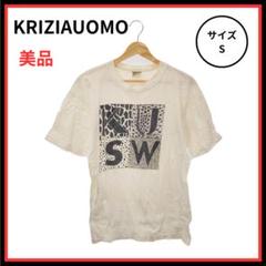 KRIZIAUOMO Tシャツ 半袖 レディース ホワイト プリント柄 S