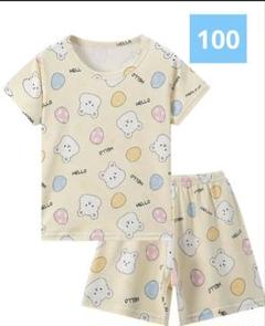 新品 キッズ パジャマ 100 アニマル柄 半袖 半ズボン ルームウェア