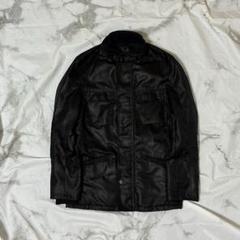 90s レザージャケット A2 本革 牛革 ブラック 短丈 古着 本革 短丈 vintage leather jacket black a2 L