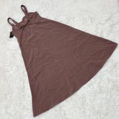 新品 【チップクリップ】 (L) レースアップフレアジャンパースカート ロング丈