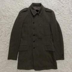 【美品】ヨウジヤマモトプールオム　ロングコート　ウール　ブラウン　M　13AW