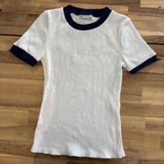 ZARA リブ編み 半袖Tシャツ Sのサムネイル