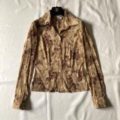 D&G ドルチェ&ガッバーナ シルク シャツ ブラウス 長袖 42 ゴールド DOLCE&GABBANA - ドルガバ シルクシャツの通販 by サツマshop