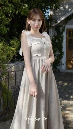 Herlipto Verona Tweed Long Dress Sサイズ 8月中旬発送】Verona Tweed Long Dress