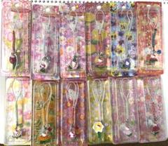 お花！美品！ご当地キティ根付け　ハローキティお花シリーズストーン付き全12種 お花！美品！ご当地キティ根付け ハローキティお花シリーズ