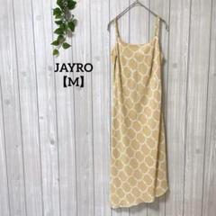a916＊JAYRO キャミソールワンピース　ベージュ【M】総柄　お洒落　綺麗め