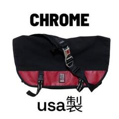 CHROME メッセンジャーバッグ USA製 ブラック レッドのサムネイル