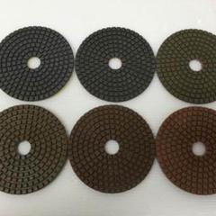 ★MARUWA★ポリッシャー ダイヤモンド研磨パッド Ф100mm 6枚SET