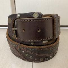 【希少】DIESEL スタッズ レザーベルト DIESEL スタッズベルト ディーゼルベルト 希少