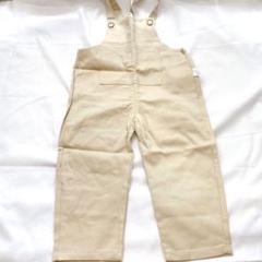 サロペットズボン ベージュ 110 キッズ 男女兼用 春 韓国服