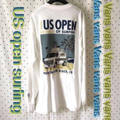 VansバンズUSOPENofsurfing＠ハンティントン記念L/STシャツM VansバンズUSOPENsurfingハンティントンビーチ記念L/STシャツM