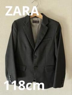 ZARA 子供用ブラック スーツ上下　ストライプシャツ　セット　13-14サイズ ZARA フォーマルスーツ4点セット 小学卒業152cm