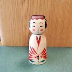 創作こけし松谷ちどり作「秋風」高さ約12㎝美品