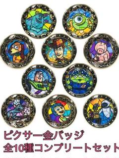 ディズニーキャラクター24金バッジセット 全10種×4セット BOX 未