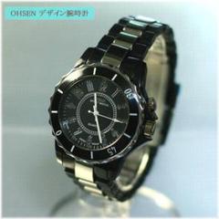 ♦超軽量♦(❁ᴗ͈ˬᴗ͈)◞新品♪OHSENデザイン腕時計ブラック