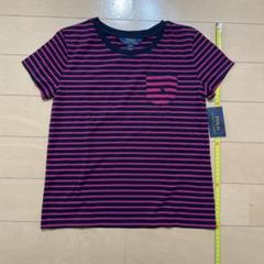 RALPH LAUREN ガールズ ストライプTシャツ M (8-10)