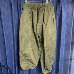 aldies 7分丈ワイドパンツ カーキ size M 人気