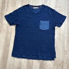 nano ナノ　ネイビー　Tシャツ　半袖　デニム