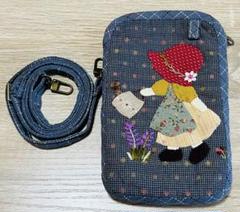 スーちゃん 刺繍生地バック SCM サガラ刺繍 横型 トート 大き目 レディース Sちゃんまん