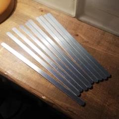 アルミパーツ⭐️扱いやすいバングル製作プレート6mm＊10枚組。彫金用 材料