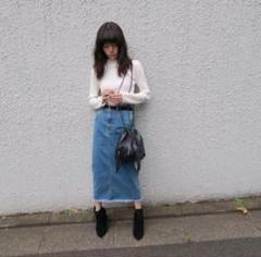 MOUSSY iSKO EMOTION LONG SK デニムスカート