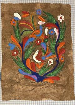 ⭐️良品⭐️メキシコ アマテ絵 2個セット ⭐️良品⭐️メキシコ アマテ絵 2個セット