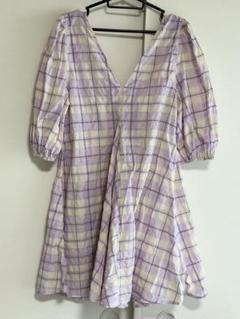 ganni ガニーハンソヒ　横田ひかる　ワンピース　新品 タグ付き ワンピース ganni ガニー 横田ひかる ハンソヒ ワンピース 新品 タグ付き