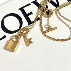 LOEWE ロエベ ネックレス　アナグラム　ロゴ　カデナ&キー　チャーム
