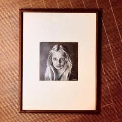 肉筆 鉛筆画1980年作1点限りの原画自作