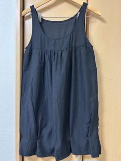 〖匿名配送〗黒 ノースリーブチュニック 上品