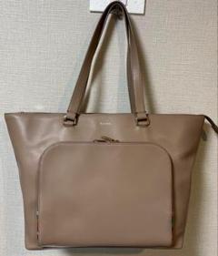 【美品】Paul Smith ベージュ レザー　ビジネスバッグ　トートバッグ