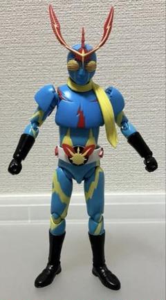 青色 イナズマン　未塗装 面取れ　ソフビ 約25cm 一部予約！】 未塗装 イナズマン 青色 面取れ +昭和色目取れ 約