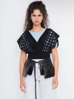 Leinwande ラインヴァンド Braid Knitted Top ブラック 2025年最新】Leinwande braid knitted topの人気アイテム - メルカリ
