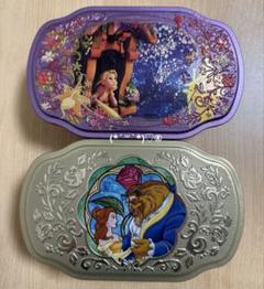 ディズニー　ラプンツェル　美女と野獣　お菓子　空き缶