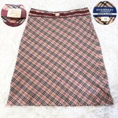 BURBERRY バーバリー スカート ノバチェック ピンク ブルー