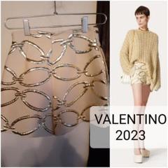 VALENTINO 1967 チェーン ショートパンツ ゴールド ベージュ 2025年最新】ヴァレンティノ ショートパンツ・ハーフパンツの
