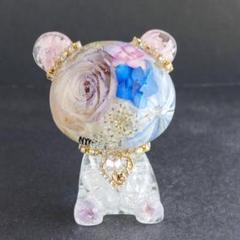 オルゴナイト 天然石 オプシディアン くまの置物 - メルカリ