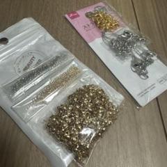 ビーズとストラップ金具セット