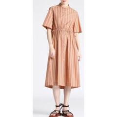 Paul Smith ストライプ スタンドカラー シャツワンピース 23年