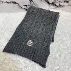美品✨モンクレール 22AW ロゴ フリンジ マフラー 黒 ブラック 美品✨モンクレール 22AW ロゴ フリンジ マフラー 黒 ブラック 小物