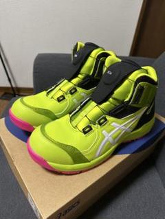 ✨激レア未使用品✨ 【ASICS】 アシックス 安全靴 FCP101 限定品 特典付き] アシックス 安全靴 FCP101-0490 イエロー×ブラック