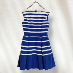 a2062 美品 グレースコンチネンタル ノースリーブ ボーダー ワンピース S