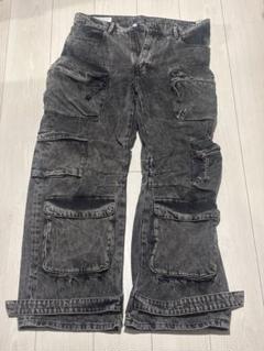 ZARA ユーティリティカーゴデニムパンツ
