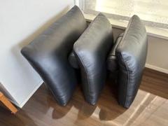 大塚家具LSコンフォート ソファー背もたれ3点セット 黒 大塚家具LSコンフォート ソファー背もたれ3点セット 黒 - メルカリ