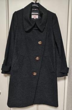 【Vivienne Westwood】ポンチョ風ピーコート ダークグレー M 上品なスタイル Vivienne Westwood】ポンチョ風ピーコート