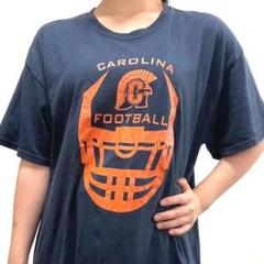 ギルダン Tシャツ CAROLINA FOOTBALL ネイビー 紺 L 古着